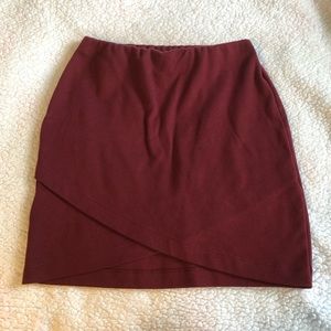 Maroon Miniskirt